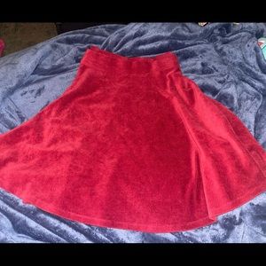 Forever 21 Plus Red Skater Skirt 2X